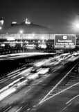 Vertical Downtown New Orleans and the Superdome black and white Photos