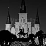 Square Palace d'Armes in New Orleans black and white Photos