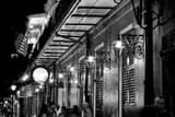 Horizontal Pat O'Brien's on Bourbon Street black and white Photos