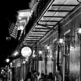 Square Pat O'Brien's on Bourbon Street black and white Photos