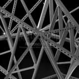 Square Support Beams on the Ponchartrain Expressway Bridge black and white Photos