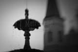 Horizontal The Fountain in Jackson Square black and white Photos