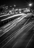 Vertical The Superdome and US-90 at I-10 black and white Photos