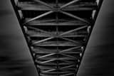 Horizontal Underneath the Ponchartrain Expressway Bridge black and white Photos