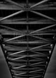 Vertical Underneath the Ponchartrain Expressway Bridge black and white Photos