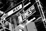 Horizontal 42nd Street and TImes Square Framed Photos