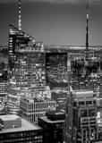 Vertical The Bank of America and Conde Nast Building Spires Photography
