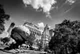 Horizontal The Original World Trade Center Sphere Sculpture black and white Pictures