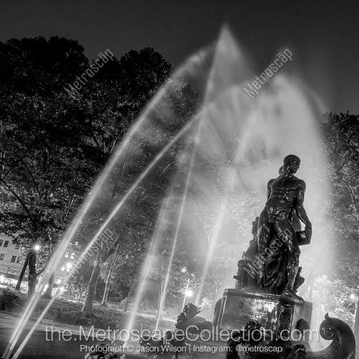 New York City Black and White Photos of The Bailey Fountain in Grand Army Plaza at Prospect Park The Bailey Fountain in Grand Army Plaza at Prospect Park -- New York City Black and White Photos