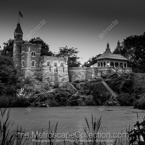 The Belvedere Castle in Central Park -- New York City Black and White Photography