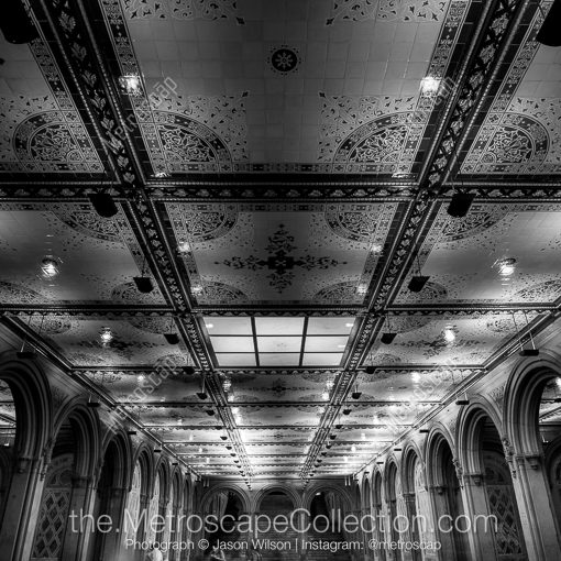 The Bethesda Terrace -- New York City Black and White Photography