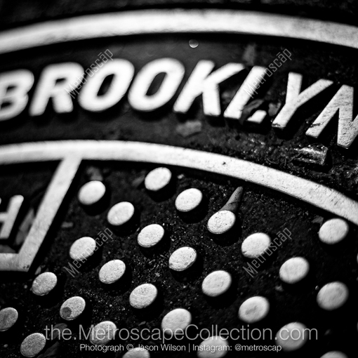 A Brooklyn Manhole Cover -- New York City Black and White Photography