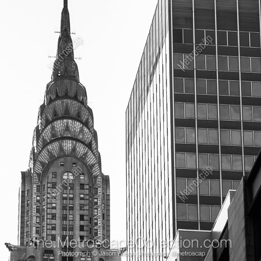 The Chrysler Building from Turtle Bay -- New York City Black and White Photography