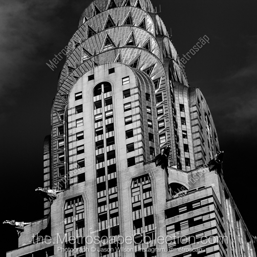 The Chrysler Building Top -- New York City Black and White Photography