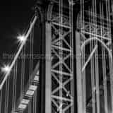 Square A Close up Shot of the Manhattan Bridge black and white Pictures