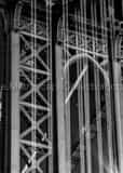 Vertical A Close up Shot of the Manhattan Bridge black and white Pictures
