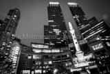 Horizontal Columbus Circle at Night Framed Photos