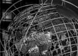 Horizontal The Globe in Columbus Circle Framed Photos