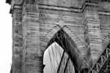 Horizontal Tight Detail of the Brooklyn Bridge black and white Pictures