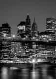 Vertical Downtown Manhattan Skyline without Brooklyn Bridge Framed Photos