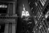 Horizontal The Empire State Building at Night Framed Photos