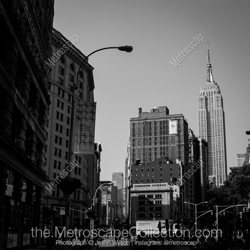 New York City Black and White Photos of The Flatiron District adjacent to Madison Square Park The Flatiron District adjacent to Madison Square Park -- New York City Black and White Photos