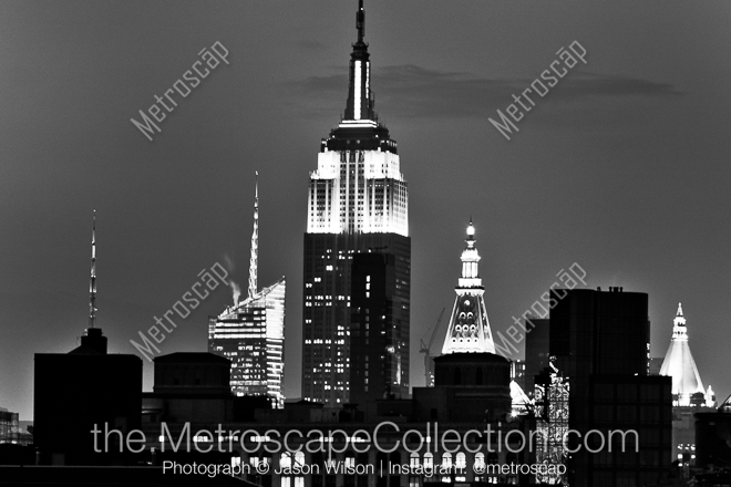 New York City Skyline from Nolita -- New York City Black and White Photos