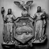 Square The Excelsior Relief on the Brooklyn Battery Tunnel black and white Pictures