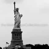 Square The Statue of Liberty on top of Fort Wood Framed Photos
