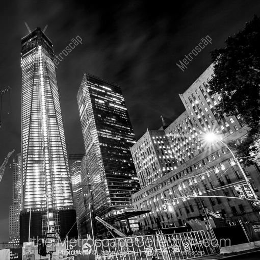 New York City Black and White Photos of The New Freedom Tower at the World Trade Center The New Freedom Tower at the World Trade Center -- New York City Black and White Photos