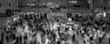 Panoramic Rush Hour in Grand Central Terminal black and white Photos