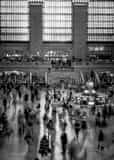 Vertical Inside Grand Central Terminal at Rush Hour black and white Pictures