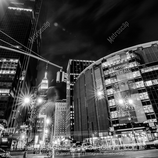 Madison Square Garden and Penn Station -- New York City Black and White Photography