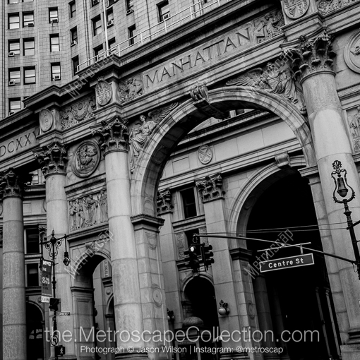 The Manhattan Borough Building -- New York City Black and White Photography