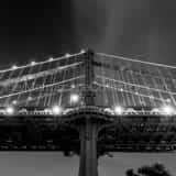 Square Down Under the Manhattan Bridge Overpass Framed Photos