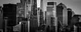Panoramic The Manhattan Financial District Framed Photos