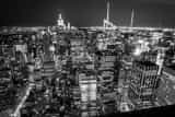 Horizontal The Midtown New York City Skyline at Night Photography