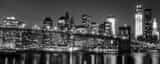 Panoramic The New York City Skyline with the Brooklyn Bridge Framed Photos