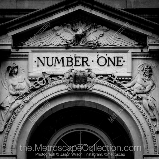 Number One Broadway -- New York City Black and White Photography