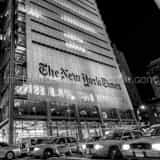 Square Cabs on Eighth Street at the Times Building and Port Authority Bus Terminal Framed Photos