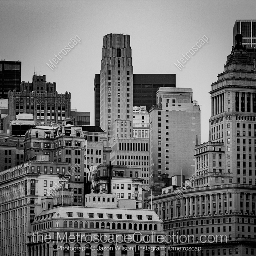 New York City Black and White Photos of Older Buildings in the Manhattan Financial District Older Buildings in the Manhattan Financial District -- New York City Black and White Photos