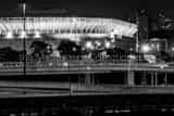 Horizontal Old Yankee Stadium at Night Photography
