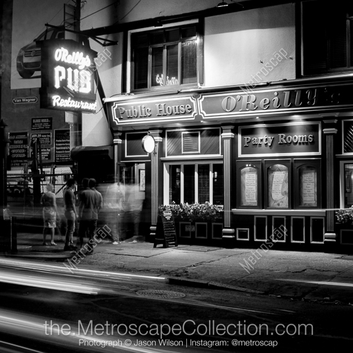 ORellys Pub and Restaurant on 31st -- New York City Black and White Photography