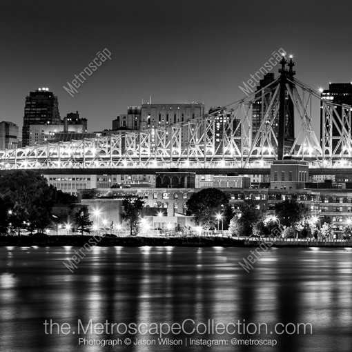 The Queensboro Bridge -- New York City Black and White Photography