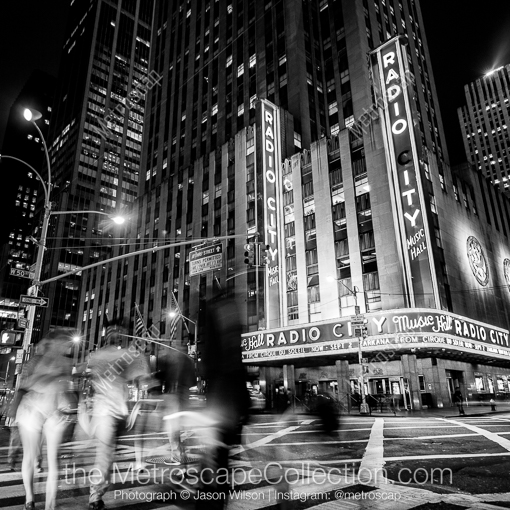 Radio City Music Hall in New York City -- New York City Black and White Photography