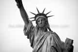 Horizontal The Statue of Liberty in New York City black and white Pictures