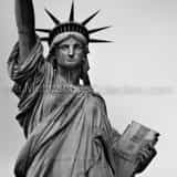 Square The Statue of Liberty and Tablet Framed Photos