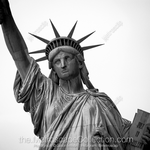 The Statue of Liberty in New York City -- New York City Black and White Photography