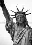 Vertical The Statue of Liberty in New York City black and white Pictures