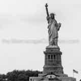 Square The Statue of Liberty on top of Fort Wood black and white Pictures